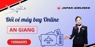 Đổi vé máy bay Japan Airlines tại An Giang