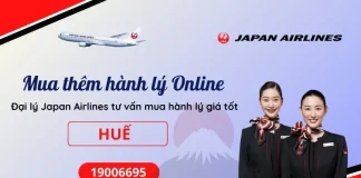 Mua thêm hành lý Japan Airlines tại Huế