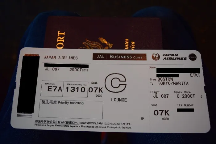 Các điều kiện vé máy bay Japan Airlines